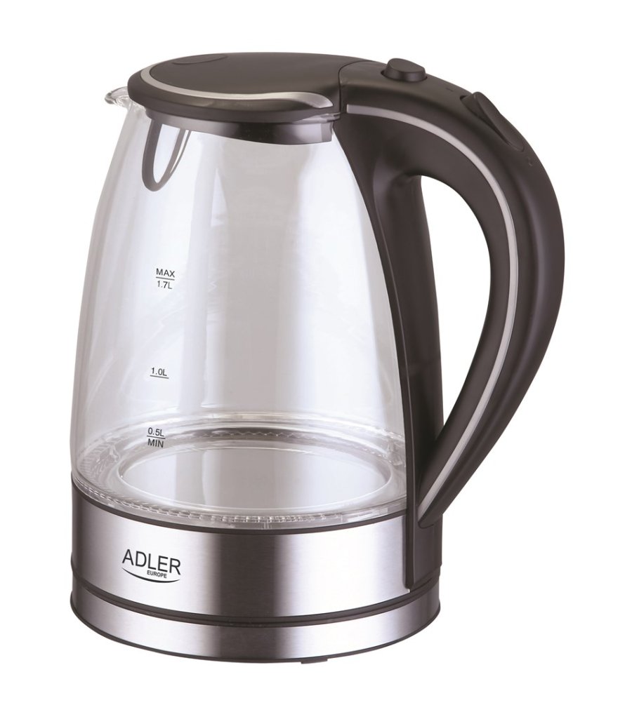 Adler AD 1225 elkedel 1,7 L Sort, Rustfrit stl, Transparent 2200 W #27