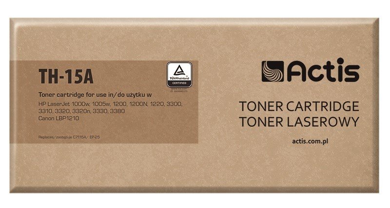 Actis Tonerpatron TH-15A (erstatning HP 15A C7115A, Canon EP-25; Standard; 2500 sider; sort) #1