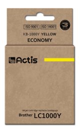 Actis KB-1000Y blk (erstatning Brother LC1000Y/LC970Y; Standard; 36 ml; gul) #1
