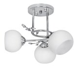 Activejet Klassisk loft lysekrone vedhng lampe IRMA nikkel nikkel triple 3xE27 til stuen #1