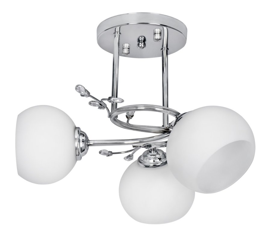 Activejet Klassisk loft lysekrone vedhng lampe IRMA nikkel nikkel triple 3xE27 til stuen #1