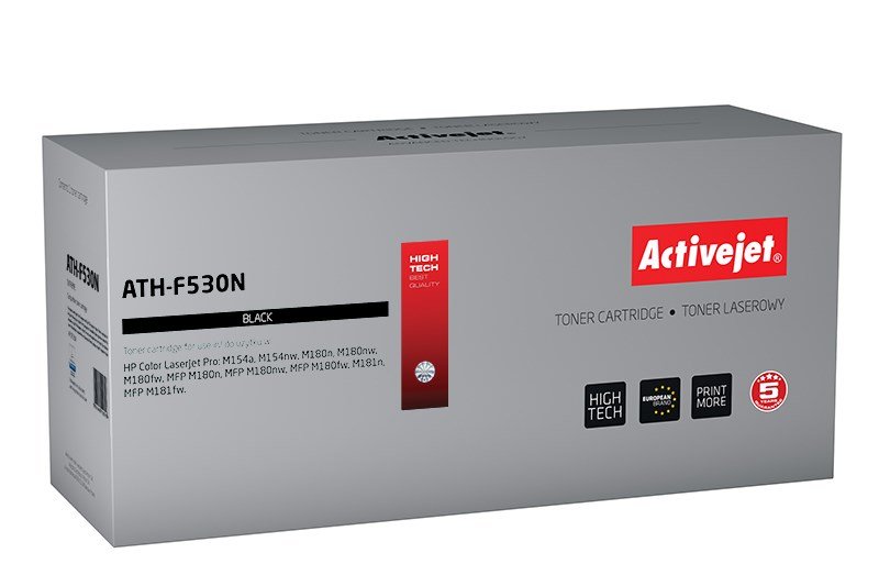 Activejet ATH-F530N (erstatning HP 205A CF530A; Supreme; 1100 sider; sort) #1