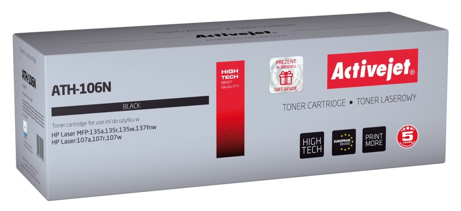 Activejet ATH-106N (erstatning HP W1106A; Supreme; 1000 sider; sort) #1