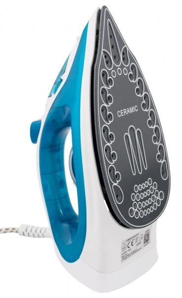 Esperanza EHI002 strygejern Dampstrygejern Keramisk strygesl Bl, Hvid 2200 W #3