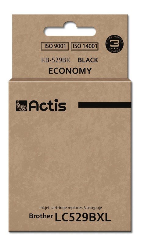 Actis KB-529Bk blk (erstatning Brother LC529BK; Standard; 58 ml; sort) #1