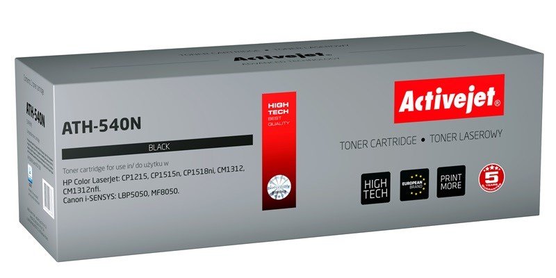 Activejet ATH-540N (erstatning HP 125A CB540A, Canon CRG-716B; Supreme; 2400 sider; sort) #1