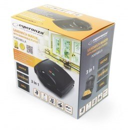 Esperanza EKT006K sandwichtoaster 700 W Sort #4