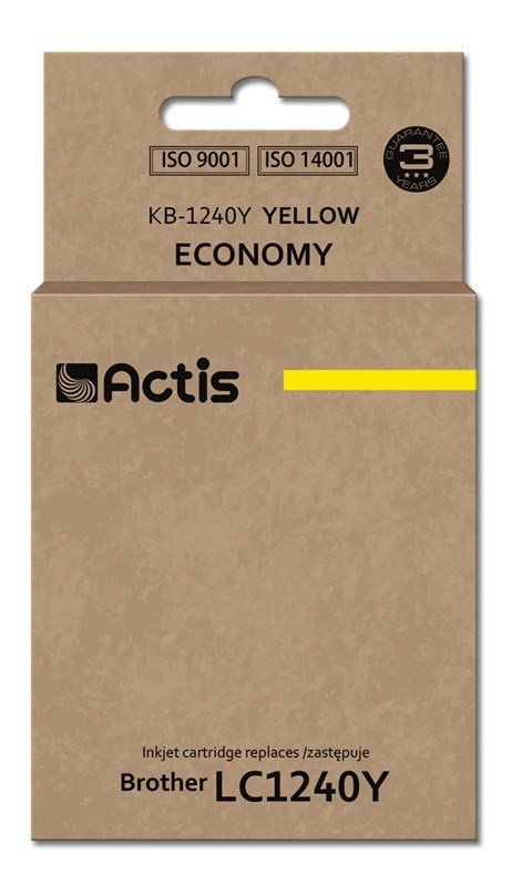 Actis KB-1240Y blk (erstatning Brother LC1240Y/LC1220Y; Standard; 19 ml; gul) #1