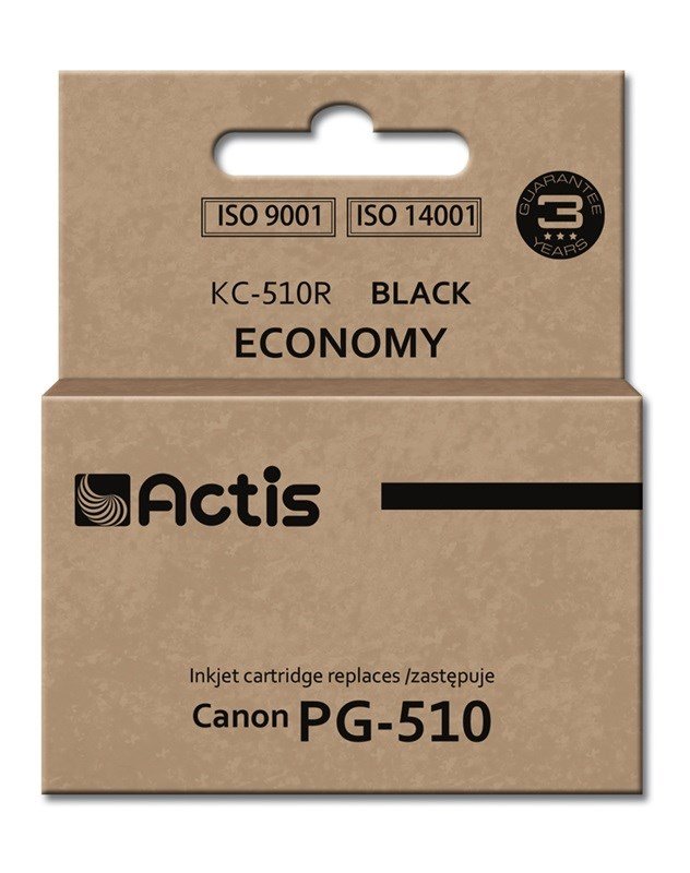 Actis KC-510R blk (Canon PG-510 erstatning; Standard; 12 ml; sort) #1