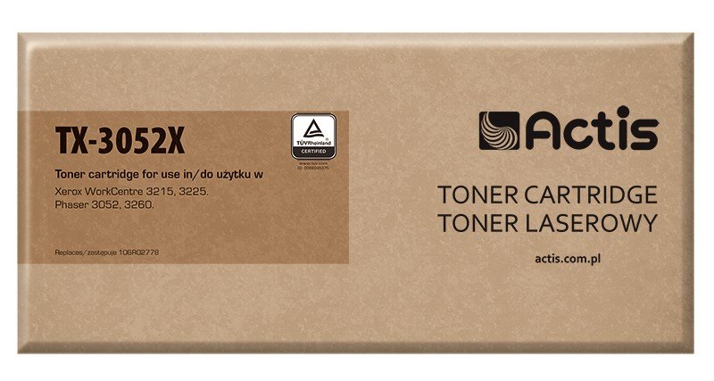 Actis TX-3052X (erstatning Xerox 106R02778; Standard; 3000 sider; sort) #1
