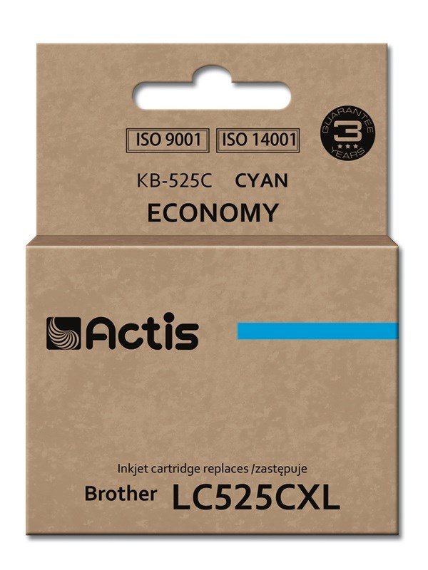 Actis KB-525C blk (erstatning Brother LC525C; Standard; 15 ml; bl) #1