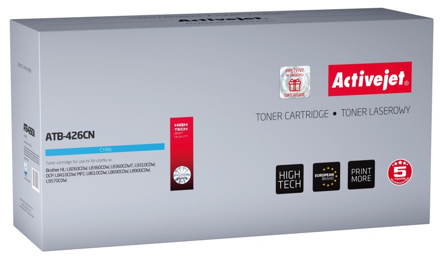 Activejet tonerkassette ATB-426CN (erstatning Brother TN-426C; Supreme; 6500 sider; bl) #1