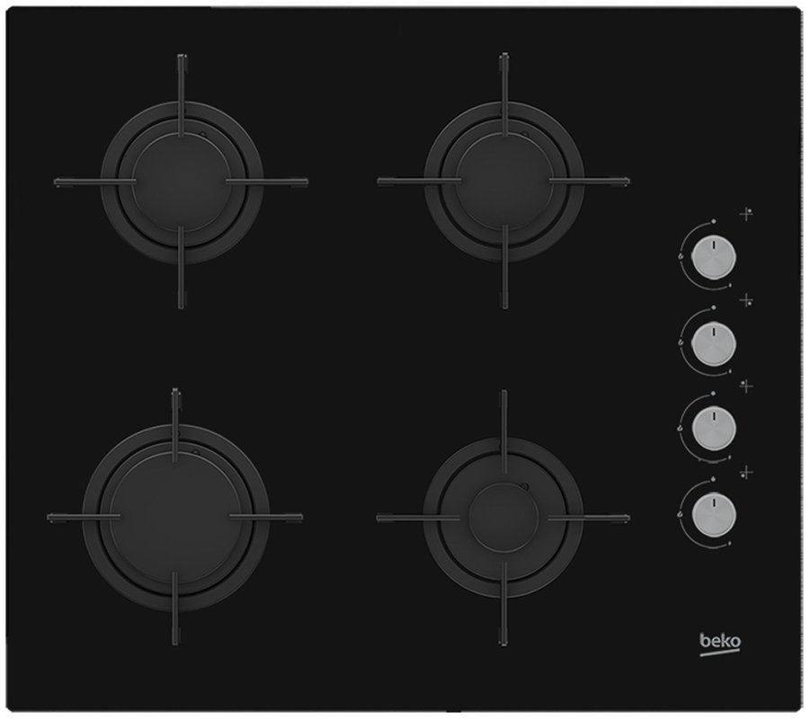 Beko HILG64120S kogeplade Sort Indbygget 60 cm Gaskomfur 4 zone(s) #1