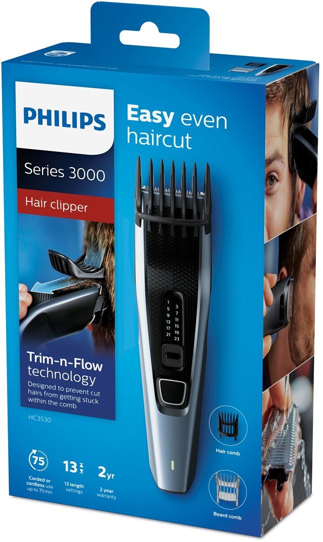 Philips HAIRCLIPPER Series 3000 Hrklipper med knive i rustfrit stl #4