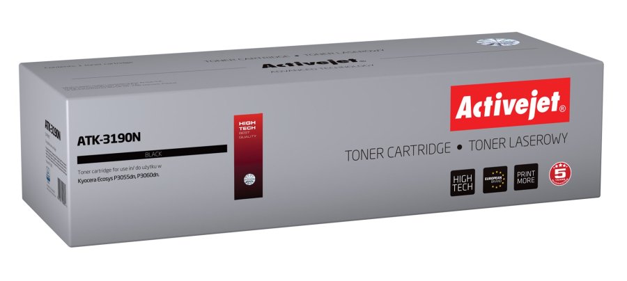 Activejet Tonerpatron ATK-3190N (Kyocera erstatning TK-3190; Supreme; 25000 sider; sort) #1