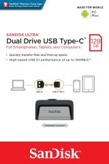 Sandisk Ultra Dual Drive USB Type-C USB-ngle 128 GB USB Type-A / USB Type-C 3.2 Gen 1 (3.1 Gen 1) Sort, Slv #3