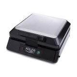 Adler AD 3036 vaffeljern 4 vaffel/vafler Sort, Gr 1500 W #1