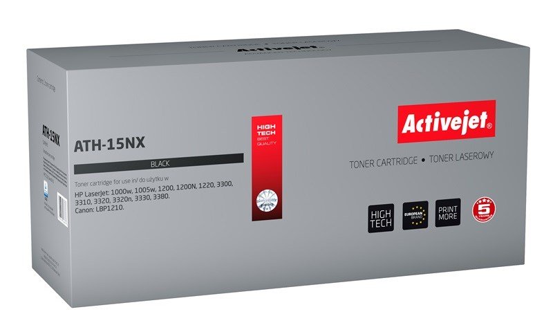 Activejet ATH-15NX (erstatning HP 15X C7115X, Canon EP-25; Supreme; 4200 sider; sort) #1
