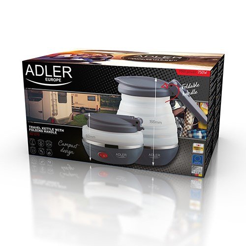 Adler AD 1279 elkedel 0,6 L 750 W Sort, Hvid #11