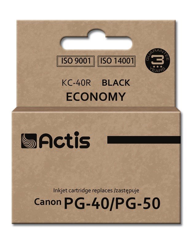 Actis KC-40R-blk (Canon PG-40/PG-50-erstatning; Standard; 25 ml; sort) #1