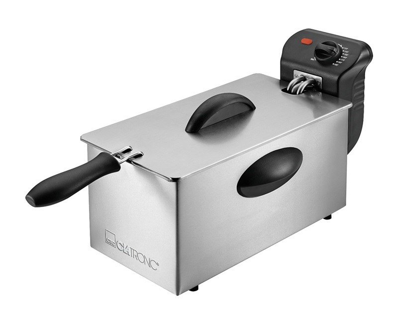 Clatronic FR 3586 Frituregryder 3 L slv, rustfrit stl Stand alone 2000 W #1