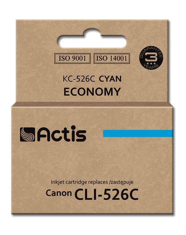 Actis KC-526C blk (Canon CLI-526C erstatning; Standard; 10 ml; bl) #1