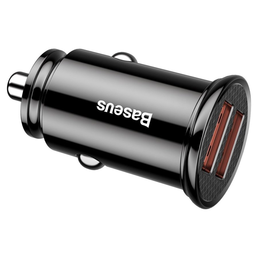 Car charger Baseus Circular 2xUSB QC3.0 5A 30W (black) #3