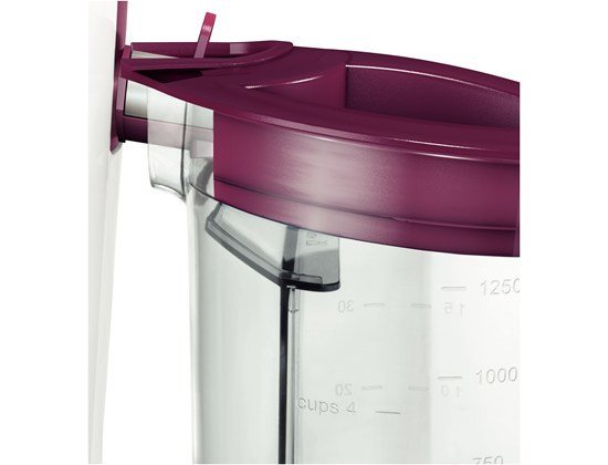 Bosch MES25C0 citruspresser og juicemaskine Frugtpresser 700 W Cherry (fruit), Transparent, Hvid #4