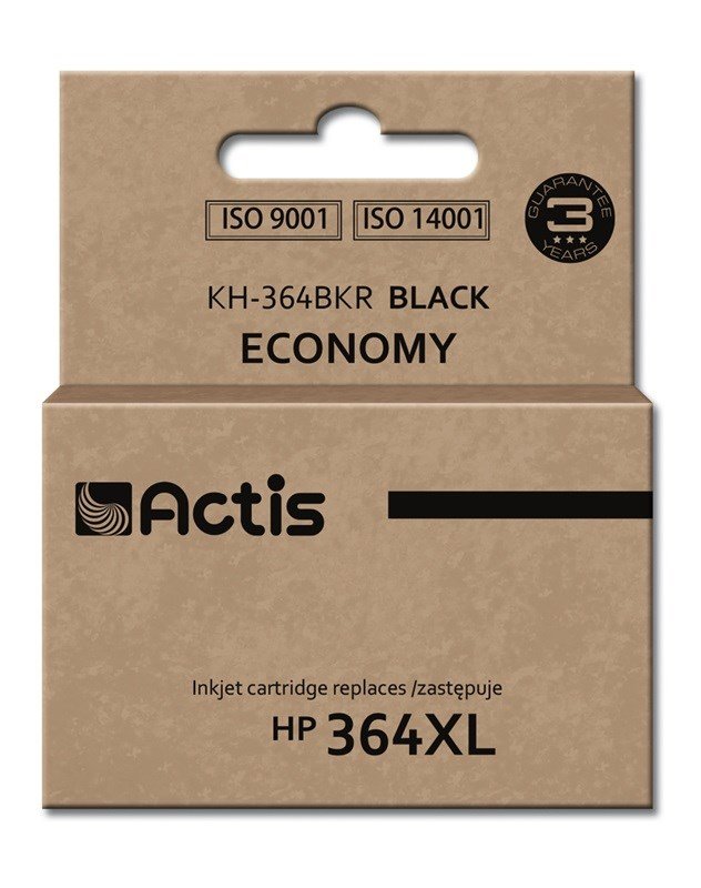 Actis KH-364BKR Blk (erstatning HP 364XL CN684EE; Standard; 20 ml; sort) #1