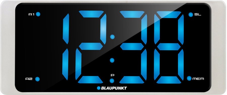 Blaupunkt CR16WH vkkeur Digital alarmur Sort, Hvid #1