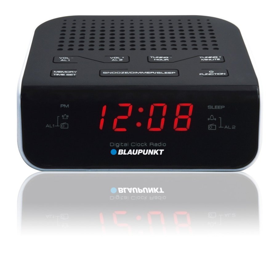 Blaupunkt CR5WH radio Ur Sort, Hvid #2
