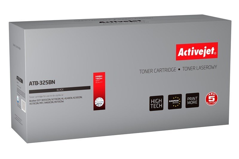 Activejet tonerkassette ATB-325BN (erstatning Brother TN-325BK; Supreme; 4000 sider; sort) #1