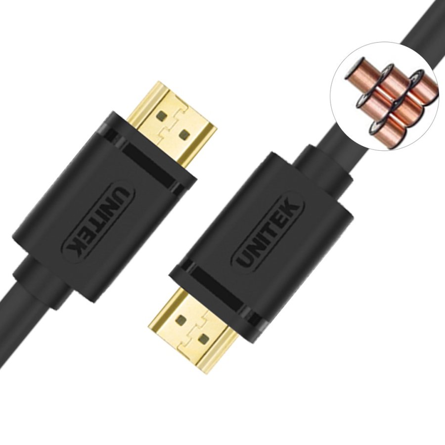 UNITEK Y-C138M HDMI-kabel 2 m HDMI type A (standard) sort #8
