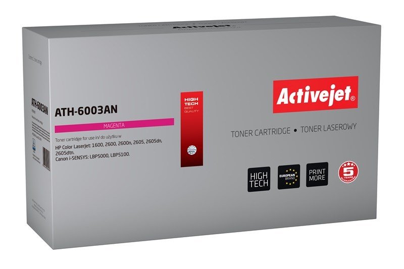 Activejet ATH-6003AN (erstatning HP 124A Q6003A, Canon CRG-707M; Premium; 2000 sider; rd) #1