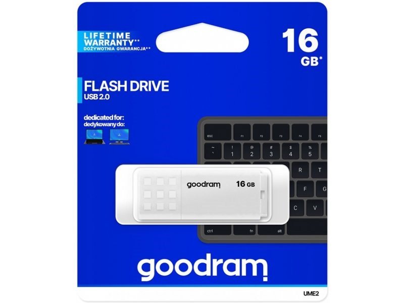 Goodram USB-stick UME2 16 GB USB Type-A 2.0 Hvid #5
