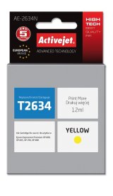 Activejet AE-2634N blk (erstatning Epson 26 T2634; Supreme; 12 ml; gul) #1