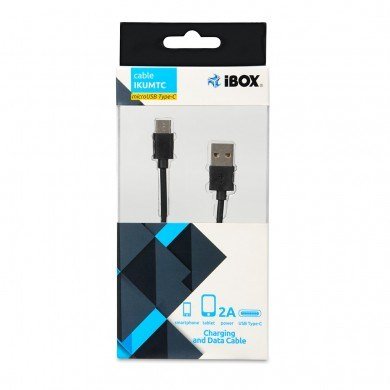 iBox IKUMTC USB-kabel 1 m USB 3.2 Gen 1 (3.1 Gen 1) USB A USB C Sort #2