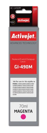 Activejet AC-G490M blk (erstatning for Canon GI-490M; Supreme; 70 ml; rd) #1