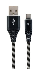 Gembird CC-USB2B-AMCM-2M-BW USB-kabel USB 2.0 USB A USB C Sort, Hvid #1