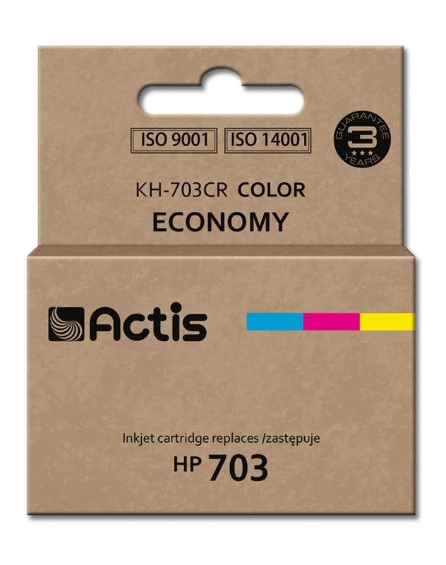 Actis KH-703CR blk (erstatning HP 703 CD888AE; Standard; 12 ml; farve) #1