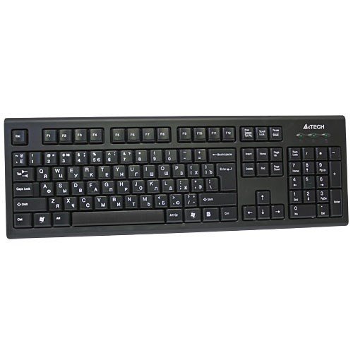 A4Tech KR-85 tastatur USB QWERTY US engelsk Sort #1