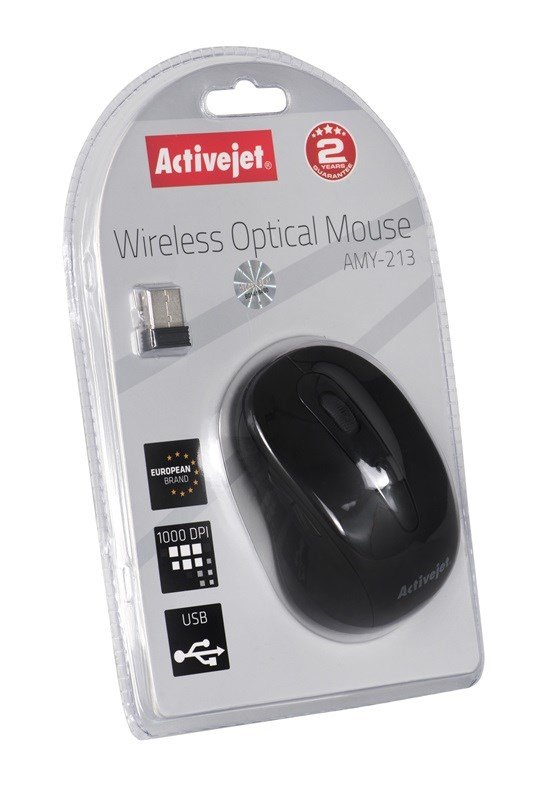 Activejet AMY-213 mus Ambidextrous RF trdlst Optisk 1600 dpi #5