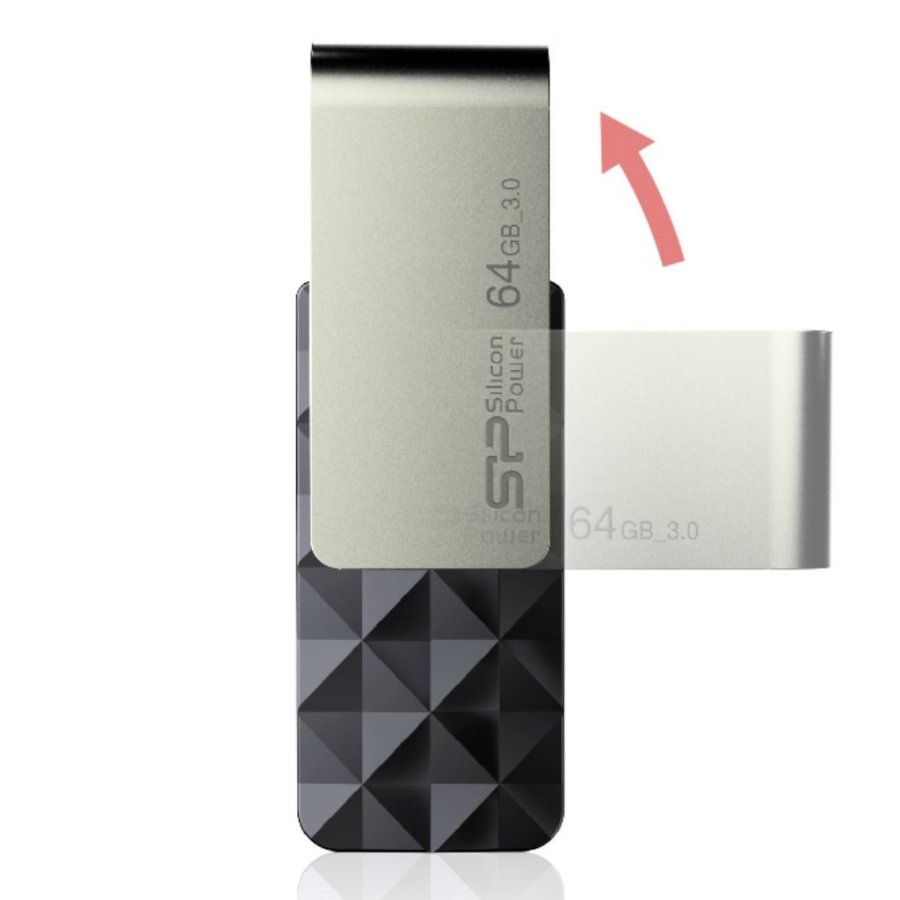 Silicon Power Blaze B30 64 GB USB Type-A 3.0 (3.1 Gen 1) hukommelsespind Sort #6