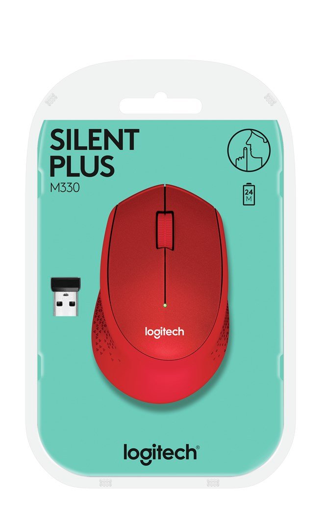 M330 Silent Plus Wireless mouse - Red #6