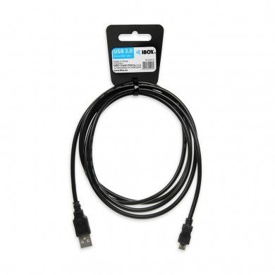 iBox IKU2M18 USB-kabel 1,8 m USB 2.0 USB A Micro-USB B Sort #2