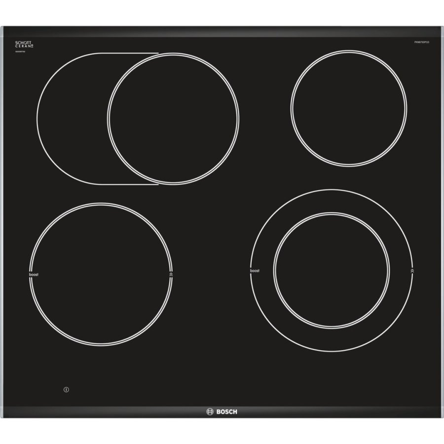 Bosch Serie 8 PKN675DP1D kogeplade Sort, Rustfrit stl Indbygget Keramisk 4 zone(s) #4