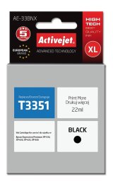 Activejet AE-33BNX Ink (erstatning Epson 33XL T3351; Supreme; 22 ml; sort) #1