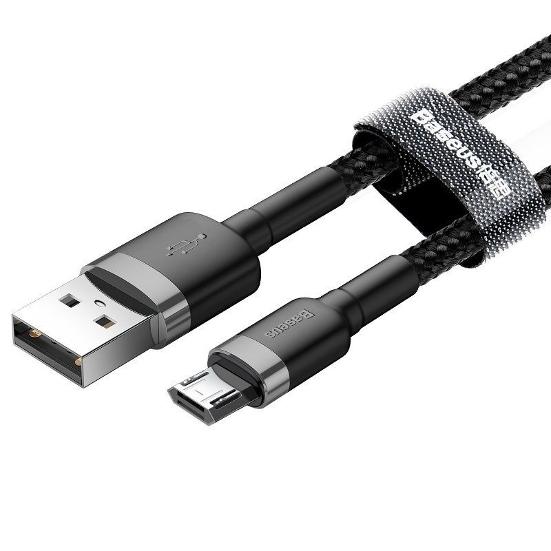 Baseus Cafule 2.4A 1m Micro USB-kabel (gr/sort) #3