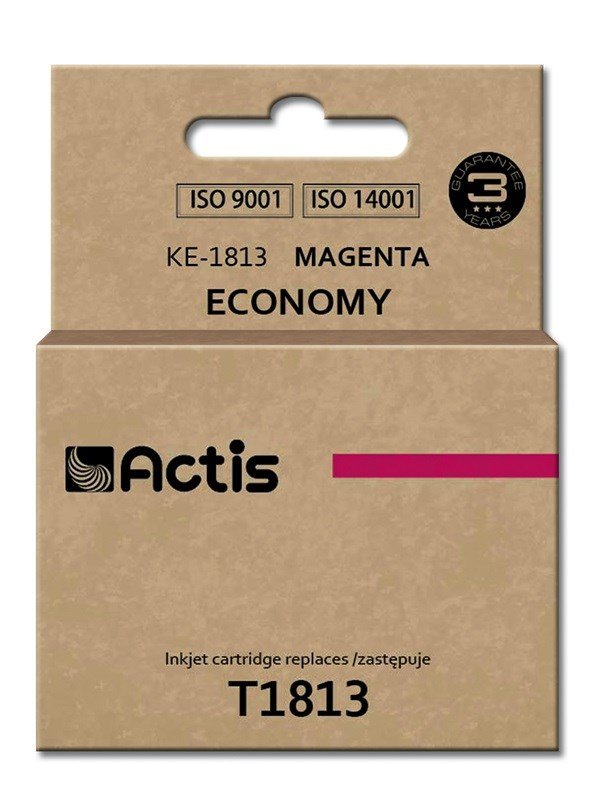 Actis KE-1813 blk (erstatning Epson T1813; Standard; 15 ml; rd) #1