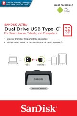Sandisk Ultra Dual Drive USB Type-C USB-ngle 32 GB USB Type-A / USB Type-C 3.2 Gen 1 (3.1 Gen 1) Sort, Slv #10